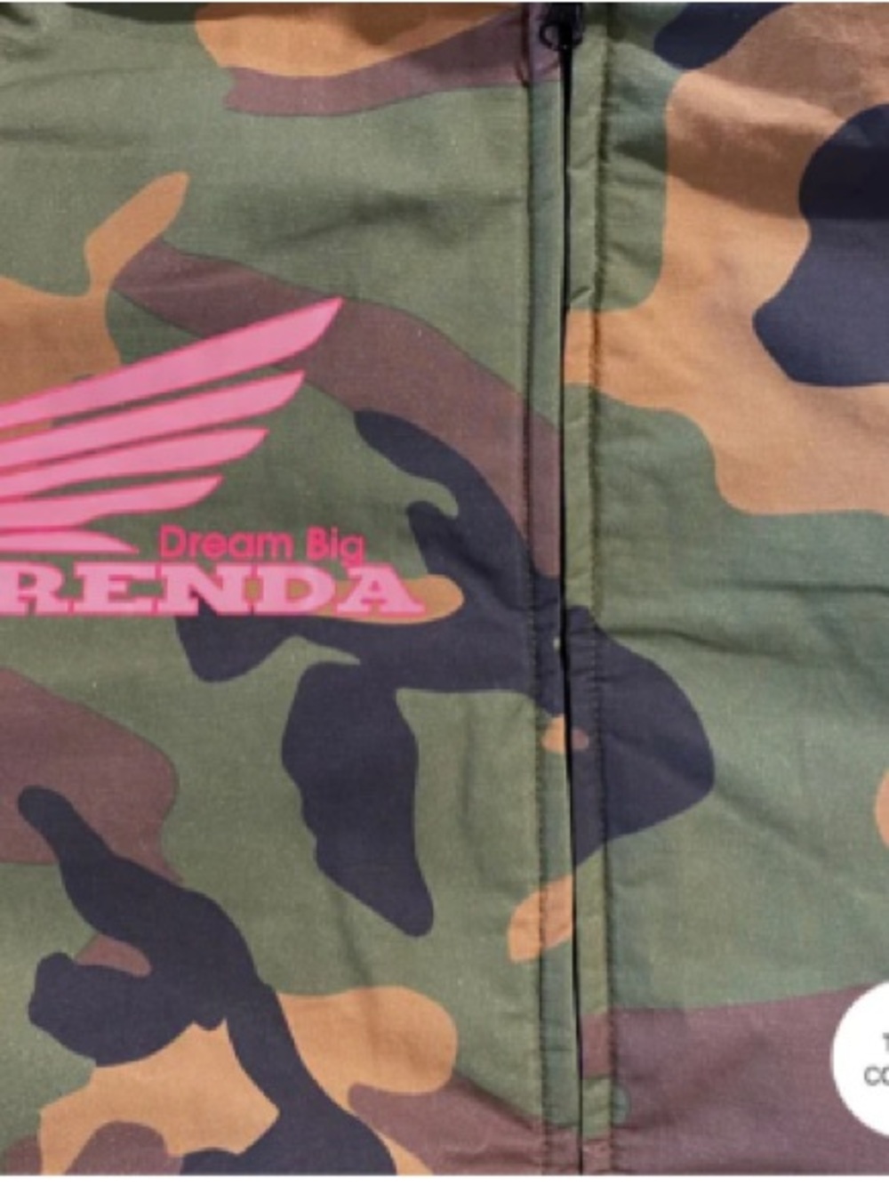 The Be Kind Camo Bomber Jacket - Green (SOLD OUT IN THIS SIZE) - Picture 3 of 9